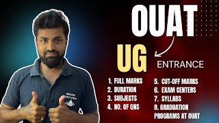 OUAT UG Entrance details, full marks, wrong attempts, all courses and colleges in Odisha Brainsedu