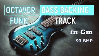 Octaver Funk Bass Backing Track in Gm