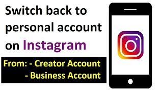 how to switch back to personal account on instagram (V simple)