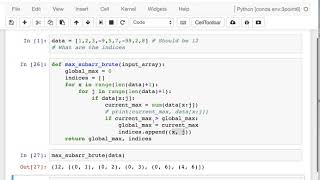 Python Maximum Subarray Problem in Plain English