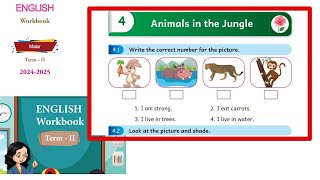 EE 3rd standard malar English work book answers Unit 4 Animals in the jungle