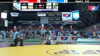 Fargo 2012 126 Round 3: Ian Brown (Pennsylvania) vs. Sean Fausz (Kentucky)