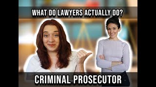 What Types of Lawyers Are There | CRIMINAL PROSECUTOR