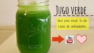 Llénate de antioxidantes: Jugo verde con AJO