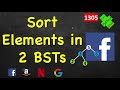 All Elements in Two Binary Search Trees | LeetCode 1305 | C++, Java, Python