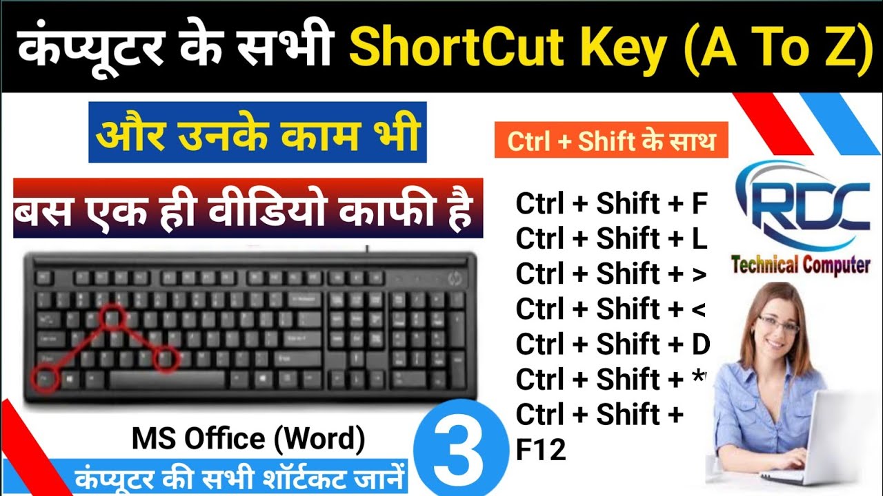 рџ ґms Word рџњ All Shortcut Key Ctrl Shift а аґ а ёа ѕа ґ Class 3
