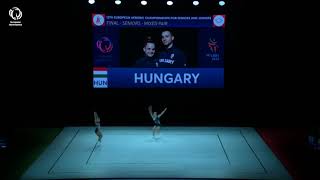 Fanni MAZACS \u0026 Daniel BALI (HUN) - 2021 Aerobics European silver medallists, Mixed Pairs