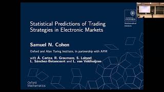 Statistical prediction of trading strategies in electronic markets