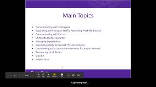 Acrl Presents Tips For Suddenly Switching To Online Reference And Access Services
