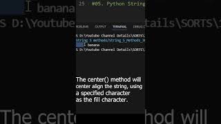 Python String Methods within 115 Seconds #pythonprogramming #coding #tutorial #virulshorts #sorts