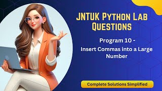 Format Large Numbers with Commas in Python|Program-10|JNTUKR19|pythonforbeginner