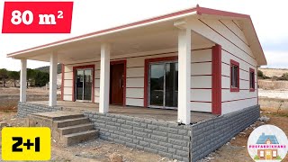 💘 Uygun Fiyat 💘 2+1 80 m² Prefabrik Ev - Düşük Maliyet - Betondan Karlı İş!