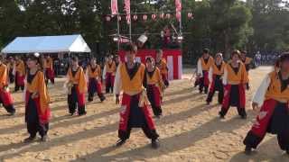 岡山うらじゃ連　四季（こいや祭り2013・やぐら会場）