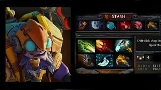 12 slotted Dendi Tinker with stash Dota 2