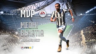 Medhi Benatia wins November MVP powered by EA Sports