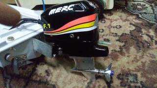 Rc outboard motor on a proboat Shockwave (hobby king cnc outboard motor  post run update )