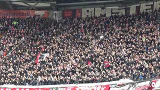 Ajax - Feyenoord 7-2-2016 (2-1) : Tifosi Amsterdam (VAK410)