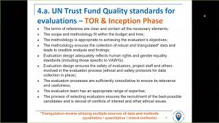 How to prepare for the final project evaluation UN Trust Fund Evaluation Guidelines ENGLISH OPTION