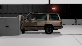 1998 Gavril Roamer driver-side small overlap crash test