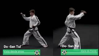 Do-San tul  / amarillo punta verde -Taekwondo ITF
