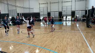 2024-25: 14-Karlene @ event #2 Draft, D15, on 1/25/25 vs Pipeline 14-Boost Reilly (25-21, 25-17)