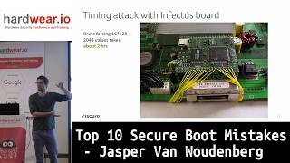 Top 10 Secure Boot Mistakes | Jasper Van Woudenberg | hardwear.io USA 2019