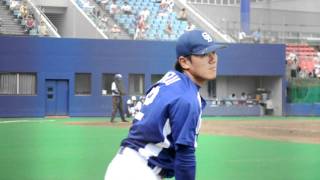 20110803 ナゴヤ球場 紅白戦 清水昭信 キャッチボール