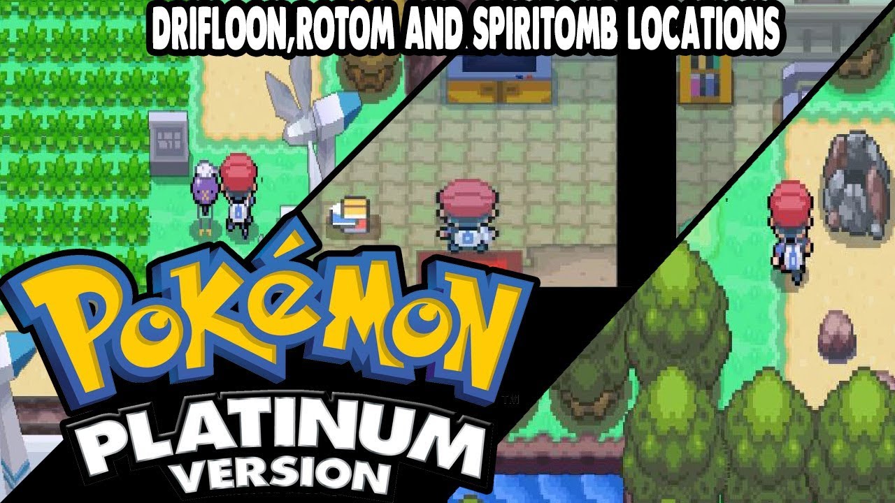 Pokemon Platinum - Rotom,Drifloon & Spiritomb Locations - YouTube