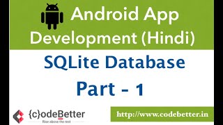 Android SQLite Database Integration | SQLite CRUD Part - 1 | Android App Development in Hindi
