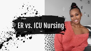 ER vs ICU Nursing | I have worked in both ICU and ER 💉 | new grad & experience RN