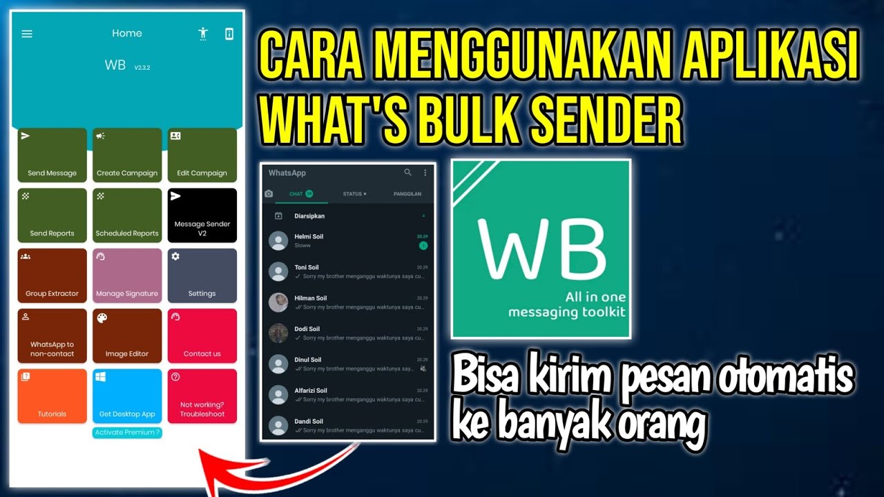 Tutorial Cara Menggunakan Aplikasi WhatsApp Bulk Sender | What's Bulk ...