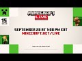 minecraft live מגיע בקרוב