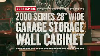 2000 Series 28-IN. Wide Garage Storage Wall Cabinet | Tool Overview