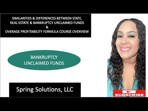 How To Find Unclaimed Property | Bankruptcy Surplus Funds | Course ...