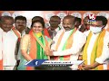 bjp leaders falicitates new corporators live bandi sanjay v6 news