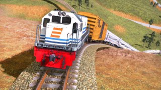 WOW!! This Train Climbs To a Super High Mountain | STRANGE TRAINZ Railroad Simulator 2019