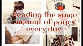 Reading the same amount of pages every day for a month