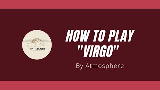 Atmosphere - Virgo Guitar Lesson (Tutorial)