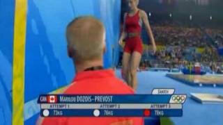 Dozois - Prévost Marilou weightlifting beijing 2008