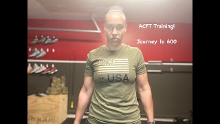 Training for a 600 ACFT Score by a Female Soldier