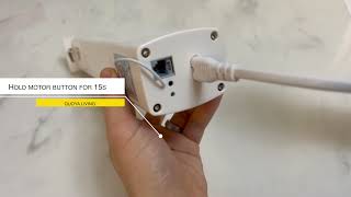 QUOYA AT5810 Smart Electric Curtain Track- Reverse motor direction (Reverse Open \u0026 Close)