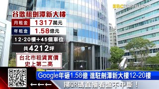 Google要進駐劍潭 年砸1.58億租4千坪頂級商辦 @57ETFN