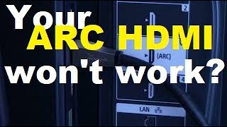 How to troubleshoot an ARC HDMI connection between TV and soundbar or receiver