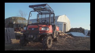 KUBOTA RTV 900 EXTREME OFF ROADING \u0026 EXPLOSIVE TREE STUMP REMOVAL