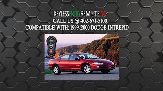 How To Replace Dodge Intrepid Key Fob Battery 1999 2000