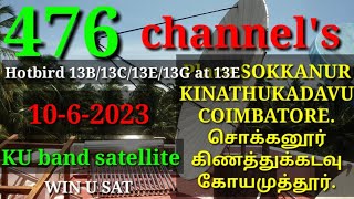 476 channel's ||Hotbird 13B/13C/13E/13G at 13E ||KU band satellite|| SOKKANURKINATHUKADAVUCOIMBATORE