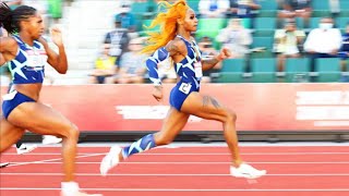 Sha'Carri Richardson 10.64 Seconds PB Blows The Field, 100 meters,  USA Trials, Road To Olympics