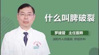 什么叫脾破裂 有来医生