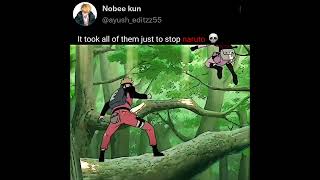 it took them all just to stop naruto 💀#anime #naruto #badass #badassmoment #fyp #viral