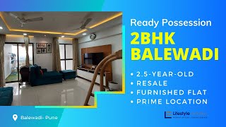 2BHK @Balewadi | Resale, Higher Floor Furnished apartment with city view | Ready Possession, Pune